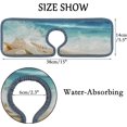 thumbnail image 2 of GZHJMY 3PCS Faucet Absorbent Mat, Beach Conch Sea Washable Sink Splash Guard Drip Catcher, Kitchen Bath Countertop Microfiber Sink Drying Mats for Kitchen, 2 of 7