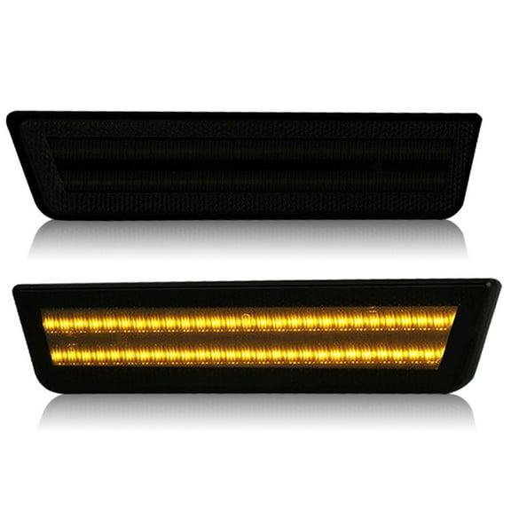 Front & Rear LED Side Marker Lights For 2008-2014 Dodge Challenger Charger