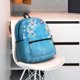 thumbnail image 5 of Disketp Hanging Orchids Floral Blue Mochila Ligera Clásica con Múltiples Bolsillos, Mochila Casual para Hombre y Mujer, Ideal para Escuela, Trabajo y Viajes, 5 of 6