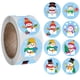 thumbnail image 1 of Paquete de etiquetas adhesivas decorativas de Navidad 1 rollo de 500 pegatinas para decoraciones de fiestas navideñas, 1 of 7