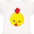 thumbnail image 4 of Inktastic Cute Chicken, Little Chicken, Yellow Chicken Boys or Girls Long Sleeve Baby Bodysuit, 4 of 5