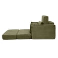 thumbnail image 5 of 52.4" Boneless Chaise Lounge Chair Indoor-Oversized Cloud-Like Cozy Comfy Modular 3-In-1 Sofa Bed for Reading, Living Room& Bedroom Corduroy Couch Sleeper (Green), 5 of 11