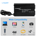thumbnail image 3 of LVYUAN 500W Modified Sine Wave Power Inverter 12V DC to 110V AC Vehicles Converter 2 AC Outlets + 2USB Charger Car Plug Adapter for Laptop, Computer, Car, RV, Camping & Home Black, 3 of 10