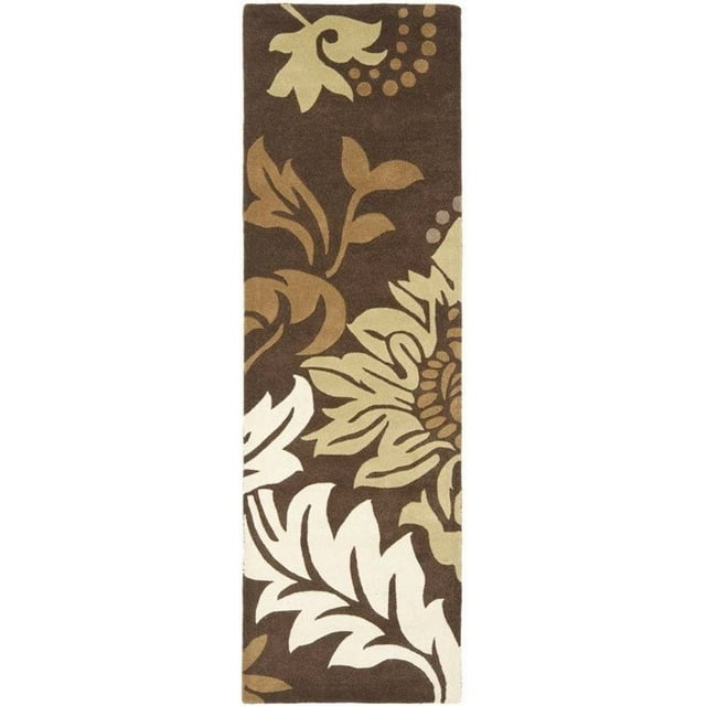 Safavieh Soho Brown Contemporary Rug - Runner 2'6" x 12'