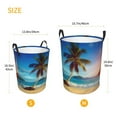 thumbnail image 5 of PHELIKA Ocean Sunrise Tropical Palm Tree Island Hawaiian Waves 01 Laundry Basket 65L Large Foldable Round For Dirty Clothes Toy Storage, 5 of 6