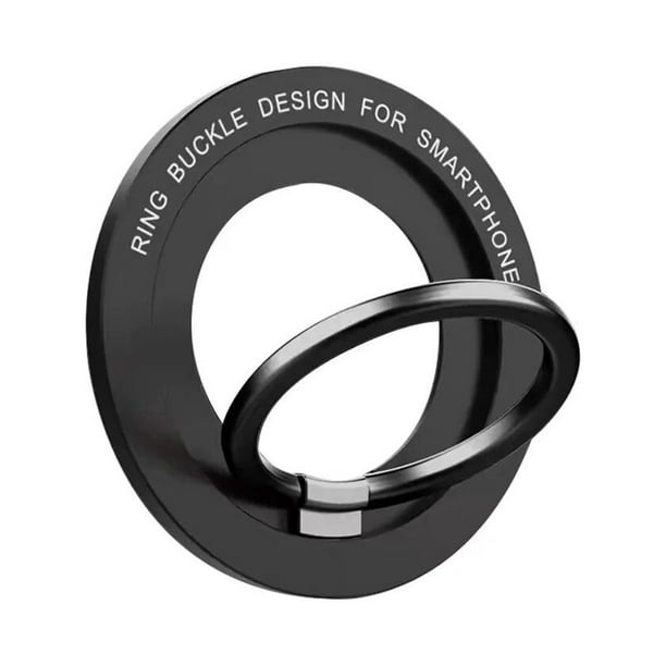 Magnetic Cell Phone Ring Holder Compatible with iPhone 12 13 14 Series For MagSafe Removable Cell Phone Grip Kickstand Black Walmart