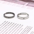 thumbnail image 2 of Jinsinto 2 Pcs Sun Moon Lover Couple Rings Matching Knuckle Ring Adjustable Ring, 2 of 5