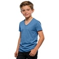 thumbnail image 2 of Boys Tops Casual Short Sleeve Collared Shirt for Everyday Play Soft Blend Tee Top for Spring Summer, 2 of 5