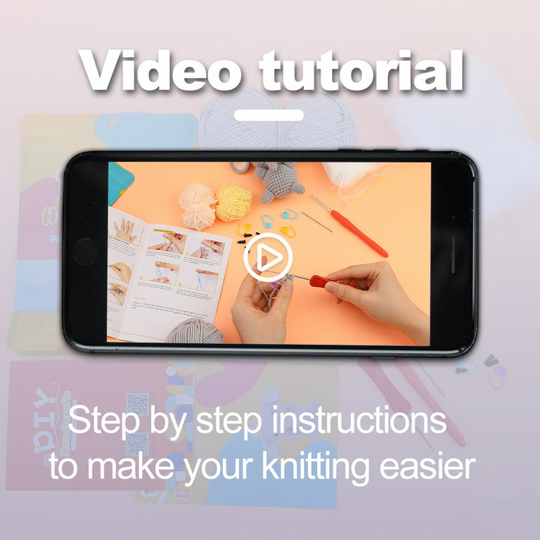 Crochetta Crochet Kit for Beginners, Crochet Starter Kit with Step-by-Step  Video