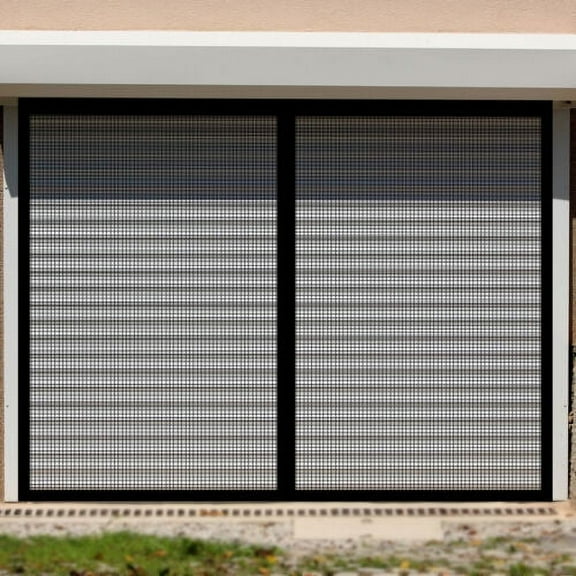 Garage Door Screen for Car Garage 10FTx8FT Fiberglass Magnetic Garage Mesh Net