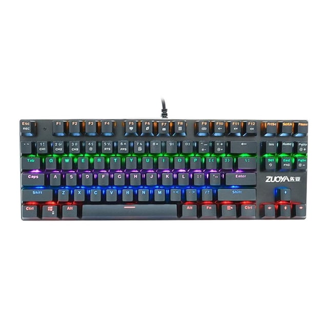Gaming Mecánico Con Cable Retro 87Key Interruptor Rojo Color Mezclado Sunnimix Teclado mecánico para juegos