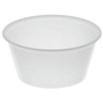 Pactiv Plastic Portion Cup, 3.25 oz, Translucent, 3,000/Carton