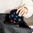 thumbnail image 6 of Snowflakes Period Pouch: Stylish Sanitary Napkin Bag, Travel Pouch Necklace, and Makeup Travel Bag - Organize and Carry Your Feminine Hygiene Items with Ease 4.7x6.6x6.6 in, 6 of 6