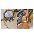 thumbnail image 2 of OULII Straw Beach Tote Bag Fashionable Wood Khaki 1Set Daily Use, 2 of 4