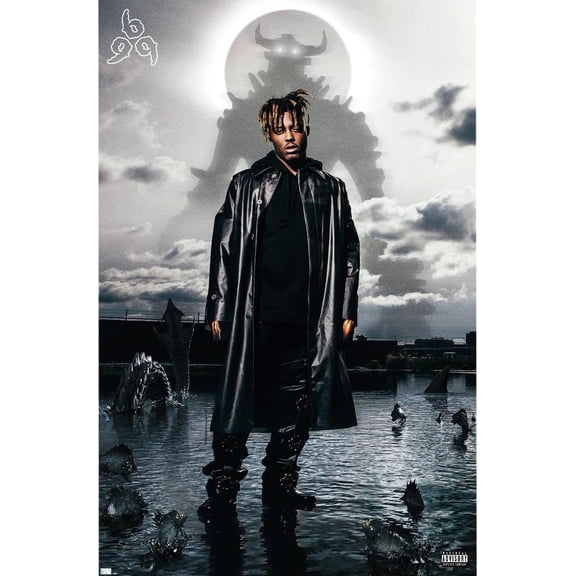 Music PosterJuice WRLD - Fighting Demons Album Cover Wall Size 24''x36''-Gategoo