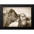 thumbnail image 2 of Schell, Jennie Marie 14x11 Black Modern Framed Museum Art Print Titled - Calf Kiss Sepia, 2 of 5