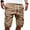 Khaki#Z33, variant on Cargo Pants For Men Male Summer Straight Cargo Pant Elastic Waist Zipper Fly Pocket Shorts Cropped Pants