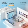 thumbnail image 3 of ROVSUN 8000-12000 BTU 250-550 Sq Ft Window-Mount Air Conditioner, White, 3 of 9