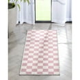 thumbnail image 1 of Well Woven Apollo Flatwoven Modern Squares Pink 2' x 5' Runner Rug, 1 of 6