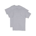 thumbnail image 3 of Hanes Men's Short Sleeve Pocket Tee Value Pack (2-pack), 3 of 5