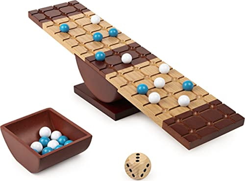 tabletop wooden disc balance game