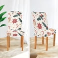 thumbnail image 3 of Yayeee 2 Pack Dining Chair Covers Stretch Parson Chairs Slipcovers Seat Protector, Beige Christmas Candy Canes, 3 of 6