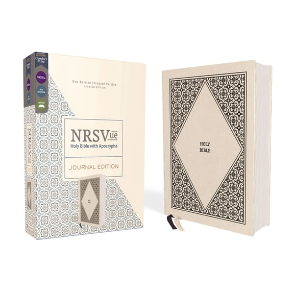 Nrsvue, Holy Bible with Apocrypha, Journal Edition, Cloth Over Board, Cream, Comfort Print, (Hardcover)