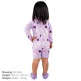 thumbnail image 3 of JAN & JUL UV Protective Toddler Swimsuit Girl, Long Sleeve UPF 50+ (18-24m, Lavender Ice Cream), 3 of 9