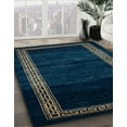 thumbnail image 3 of Ahgly Company Machine Washable Indoor Square Abstract Night Blue Area Rugs, 8' Square, 3 of 7