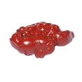 thumbnail image 3 of Escultura de sapo de arcilla, minifigura de mascota de té, roja, 2,4x1,5x0,9 pulgadas, estatua de Animal pequeño, recuerdo Adorable para jardín de, 3 of 9