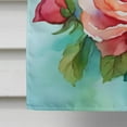 thumbnail image 5 of Oklahoma Roses in Watercolor House Flag 28 in x 40 in, 5 of 7