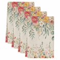 thumbnail image 2 of Watercolor Floral Kitchen Towels Set of 4, Spring Roses Eucalyptus Leaf Plants Beige Absorbent Dish Towels for Kitchen, Microfiber Hand Towel, Quick Drying Tea Towel for Cleaning Dishcloths, 2 of 7