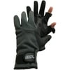 Glacier Glove - Fleece Split-Finger Gloves, Gray
