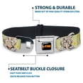 thumbnail image 4 of Crunchyroll Pet Collar, Dog Collar Metal Seatbelt Buckle, Dr Stone Chibi Senku and Gen Faces Stars Yellows, 20 to 31 Inches 1.5 Inch Wide, 4 of 8
