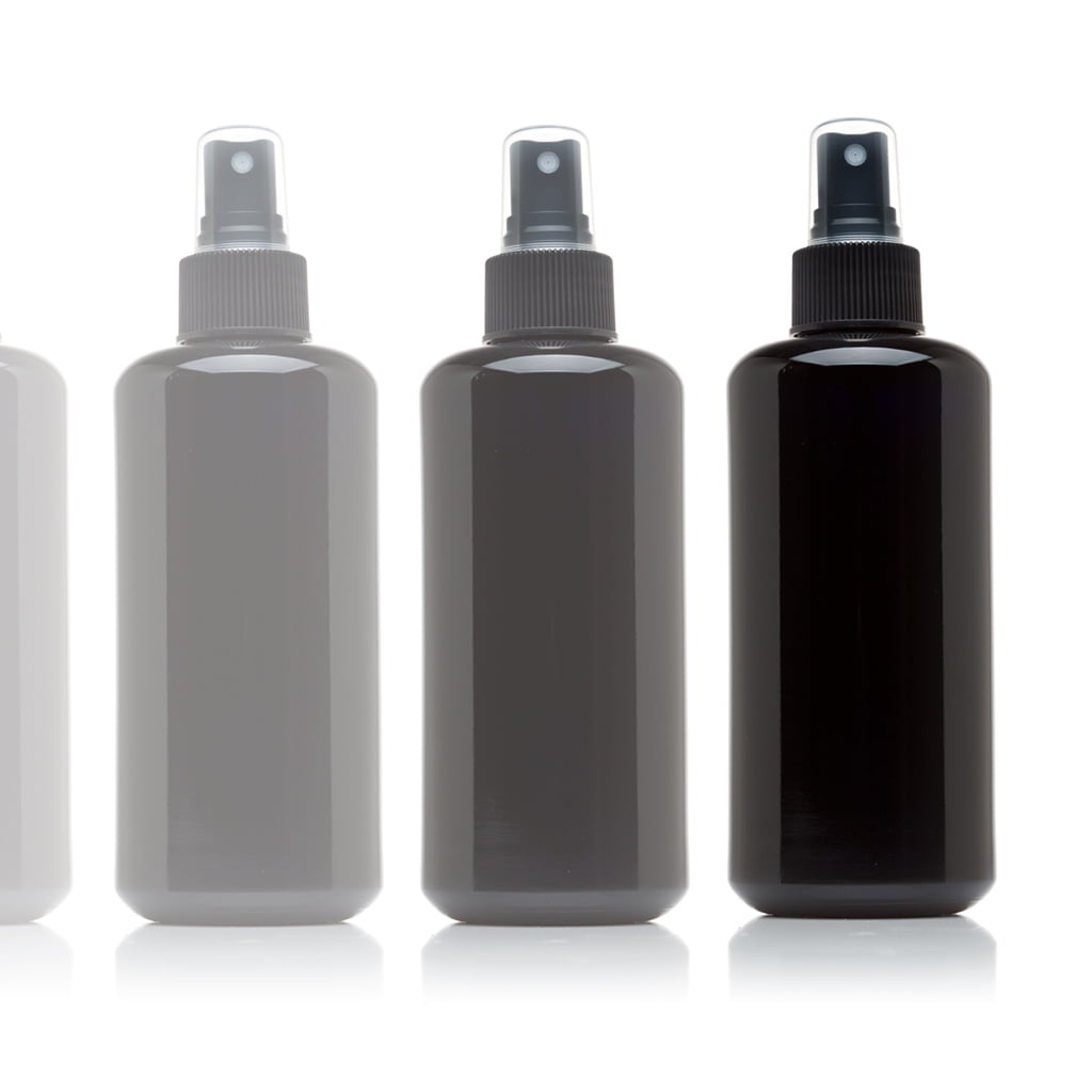 Infinity Jars 250 ml (8.5 fl oz) 3-Pack Tall Black Ultraviolet Refillable Empty Glass Screw Top Jar