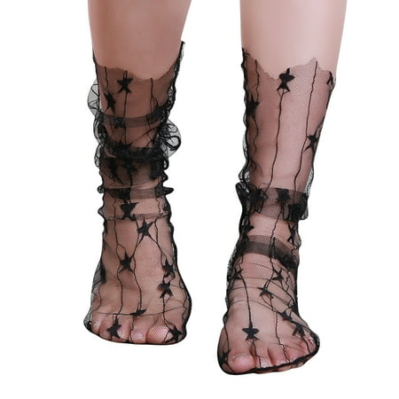 

TAIAOJING Spring And Summer Simple Adult Socks Breathable Fashion Trend Broken Flower Pile Socks Simple Skin Color Printed Women s Socks Casual Socks