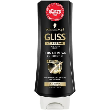 Gliss Hair Repair Conditioner, Ultimate Repair, 13.6 (Best Deep Conditioner For Thick Wavy Hair)