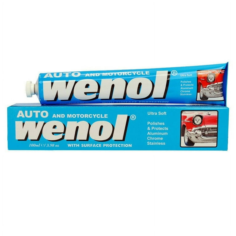 Wenol Ultra Soft Auto Metal Polish, Blue - 3.98 oz tube