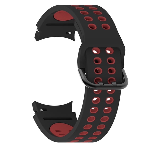 Adecuado para Samsung Galaxy Watch4 / Galaxy Watch4 Classic Smart Warch Pulsera de moda exquisita Pulsera de gel de sílice Correa deportiva de dos tonos