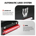 thumbnail image 4 of DNA Motoring TOOLS-00408 20" 2 Drawers Sturdy Durable Flat Top Steel Portable Hand Carry Multiple Storage Tool Storage Box Red, 4 of 7