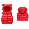 thumbnail image 5 of Godderr 9M-5Y Boys Girls Wide Shoulder Vest Jacket for Toddler Kids,Sleeveless Jacket,Solid Color Zipper Waistcoat,Fall Winter down Jacket down Coats, 5 of 5