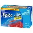 thumbnail image 2 of Ziploc Freezer Bags, Seal Top, 75 Bags, 2 of 8