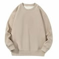 thumbnail image 1 of aidice Oversized Sweatshirt for Women Crewneck Drop Shoulder Fleece Lined Fall Winter Pullover Tops, 1 of 8