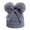 Grey, variant on Baby Beanie Winter Hat Knitted Warm Hat with Bow Infant Toddler Beanies, 6-36 Months