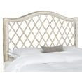 thumbnail image 3 of SAFAVIEH Gabrielle Coastal Geometric Wicker Headboard, Full, Antique Grey, 3 of 6
