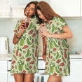 thumbnail image 4 of Daiia Finger Lime Fruits Print Women's Nightshirt Soft Nightgowns for Women Short Sleeve dress Short-sleeved Sleepwear, 4 of 6