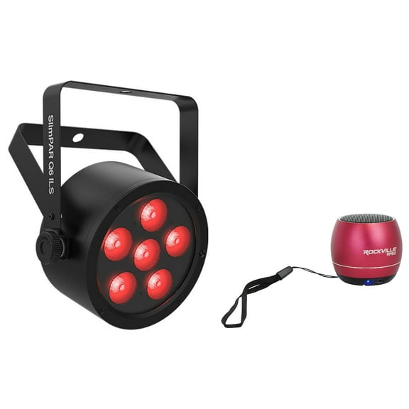 Chauvet DJ SlimPAR Q6 ILS RGBA LED D-Fi USB DMX Par Wash Light Bluetooth Speaker
