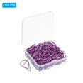 thumbnail image 3 of Uxcell 150 Pieces Metal Paper Clip Drop-Shaped with Box 1 Inch Light Pink for Crafts Organize Office Home, 3 of 4