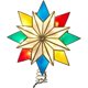 thumbnail image 1 of wonima02 Kurt Adler UL 10-Light 8 Point LED Multi Color Capiz Star Treetop, 1 of 1