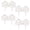 White, variant on Sungmor Decorative Cast Iron Garden Edging,4 Pack Vintage Garden Border Fence for Lawn, Flower Beds and Patio,Heavy Duty Rustic Ornate Metal Fences,Brown Finish